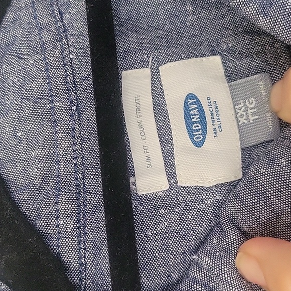 2/$15 Chambray Short Sleeved Button Down - Picture 3 of 4